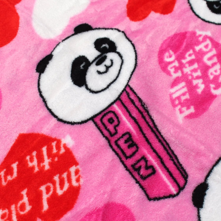 フリースブランケット（S） PETZ ペッツ PANDA 70×100cm マイクロファイバー素材 アウトドアブランケット 毛布 ひざ掛け キャラクター柄 アメリカン雑貨 デッドストック