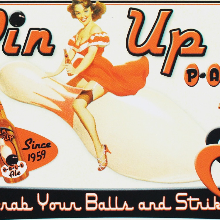 メタルサイン Pin Up PALE ALE ピンナップガール ペールエール El-03