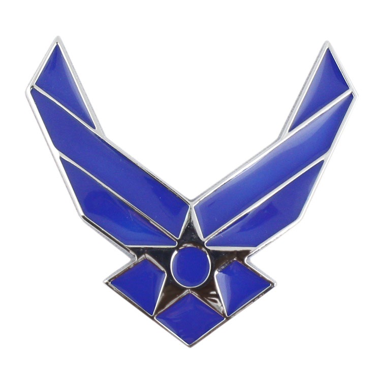 【メール便発送】3Dエンブレムステッカー 「US AIR FORCE」 USエアフォース カーアクセサリー 立体ステッカー クルマ アメリカ雑貨 アメリカン雑貨　