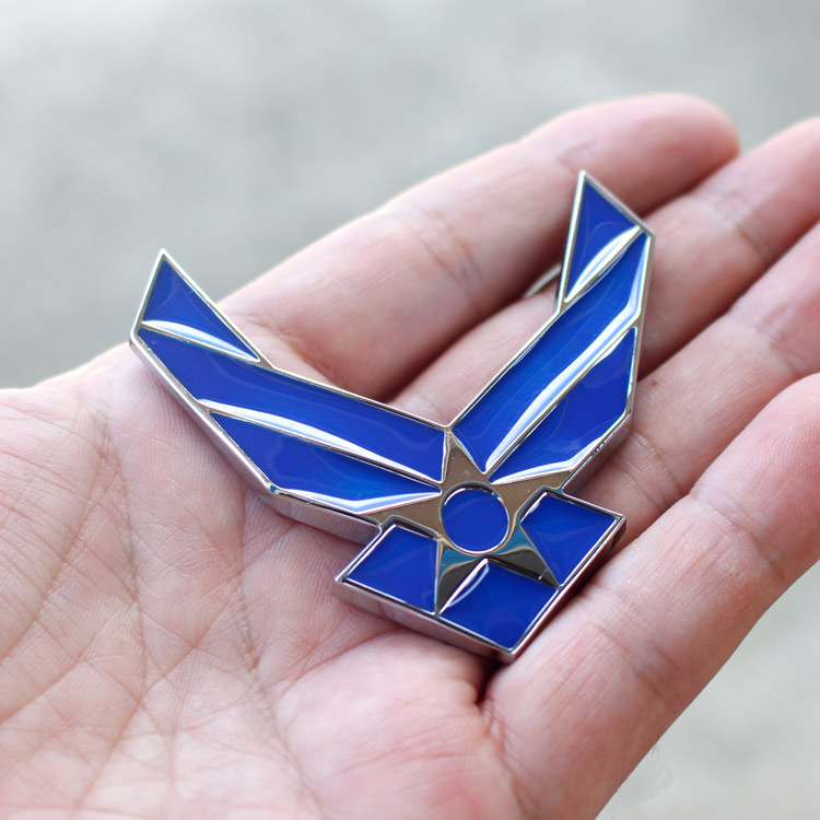 【メール便発送】3Dエンブレムステッカー 「US AIR FORCE」 USエアフォース カーアクセサリー 立体ステッカー クルマ アメリカ雑貨 アメリカン雑貨　