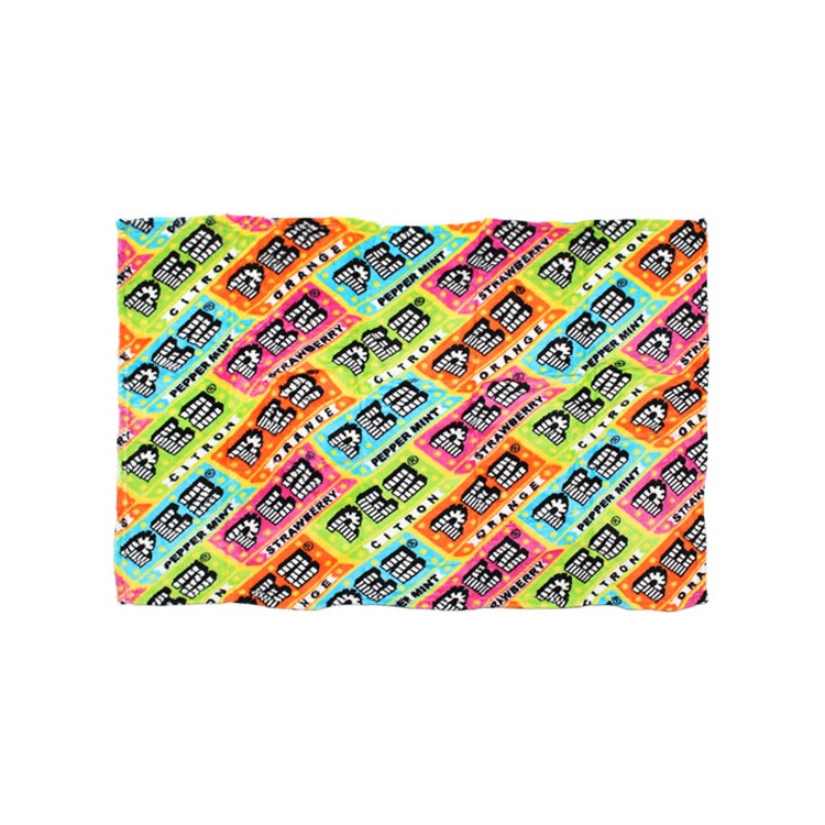 フリースブランケット（S） PETZ ペッツ CANDY PACKAGE 70×100cm マイクロファイバー素材 アウトドアブランケット 毛布 ひざ掛け キャラクター柄 アメリカン雑貨 デッドストック