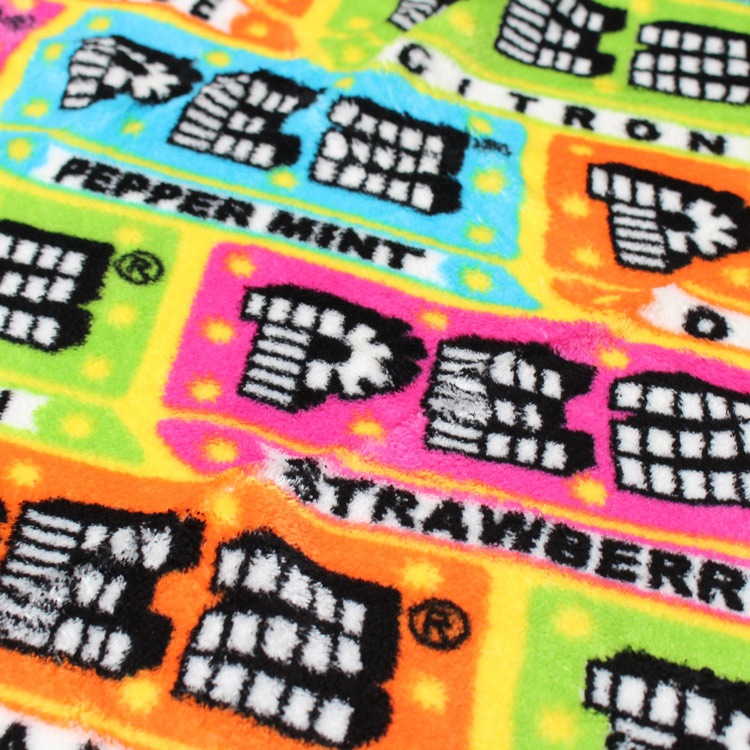 フリースブランケット（S） PETZ ペッツ CANDY PACKAGE 70×100cm マイクロファイバー素材 アウトドアブランケット 毛布 ひざ掛け キャラクター柄 アメリカン雑貨 デッドストック