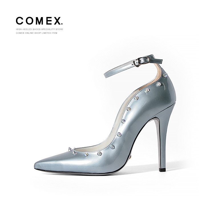 訳あり】【アウトレット】COMEX 24cm アンクルストラップ パンプス