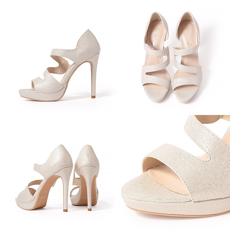 サンダル ストラップ ハイヒール ヒール11cm 2025新作 プラットフォーム 厚底 ラメ パンプス プラチナドゥ 5001