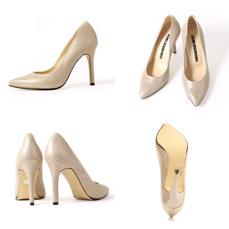 COMEX コメックス アーモンドトゥ ハイヒール ヒール10cm COMEX レディース ヒール モデルサイズ 日本製 本革 大きいサイズ 小さいサイズ ピンヒール 5500