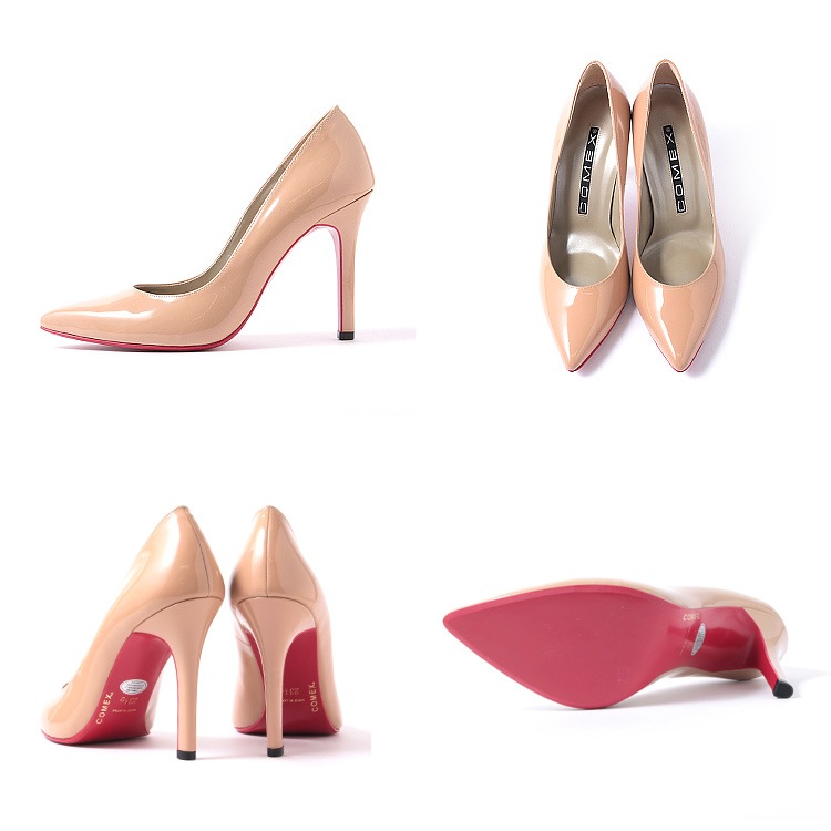 COMEX コメックス アーモンドトゥ ハイヒール ヒール10cm COMEX レディース ヒール モデルサイズ 日本製 本革 大きいサイズ 小さいサイズ ピンヒール 5500