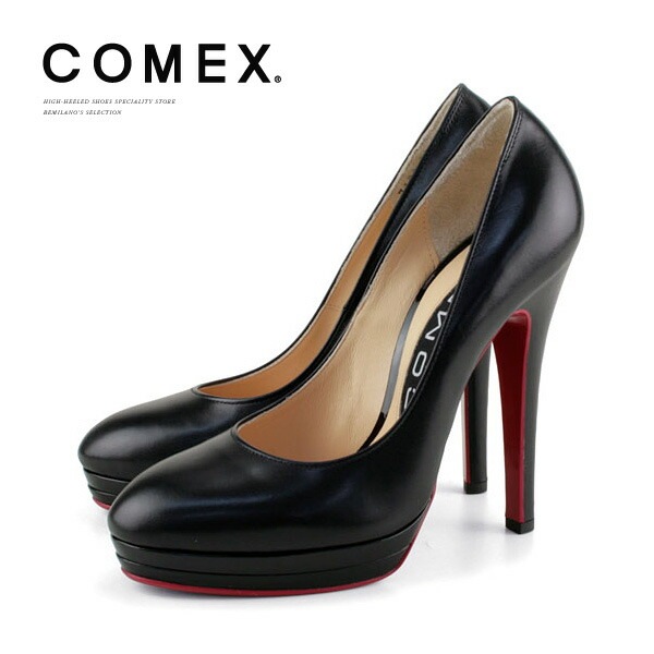 コメックス パンプス ヒール13cm ラウンドトゥ ピンヒール 定番 プラットフォーム COMEX (7193) パンプス  靴 【送料無料】