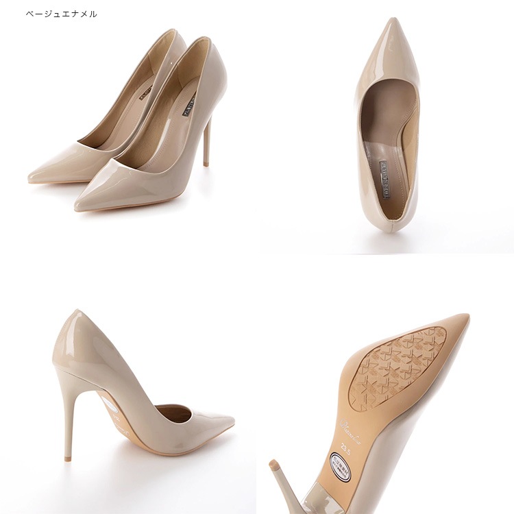 【SALE】 ハイヒール パンプス ピンヒール ポインテッドトゥ エナメル パイソン プラチナドゥ ヒール10cm 通勤 パーティ Platino deux 3581