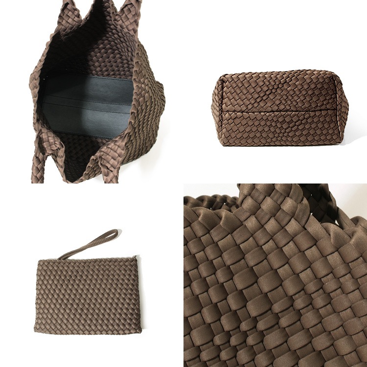 【SALE】トートバッグ ネオプレン ポーチ付き メッシュ A4サイズ 軽量 洗える きれいめ 通勤バッグ 21060