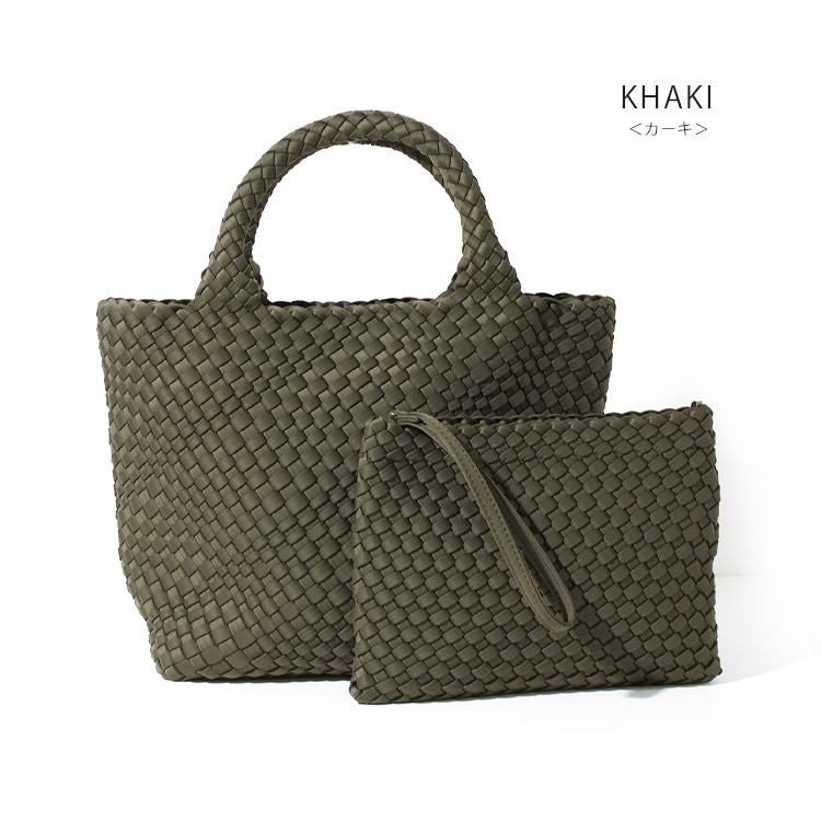 【SALE】トートバッグ ネオプレン ポーチ付き メッシュ A4サイズ 軽量 洗える きれいめ 通勤バッグ 21060