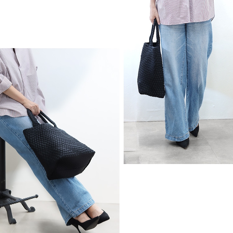 【SALE】トートバッグ ネオプレン ポーチ付き メッシュ A4サイズ 軽量 洗える きれいめ 通勤バッグ 21060