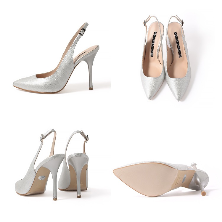 COMEX パンプス ハイヒール  本革 日本製 アーモンドトゥ バックベルト ピンヒール ヒール11cm コメックス 65680 