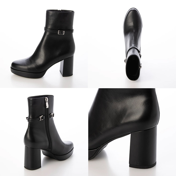 ショートブーツ ベルト 取り外し 2way ブーツ 2025新作 厚底