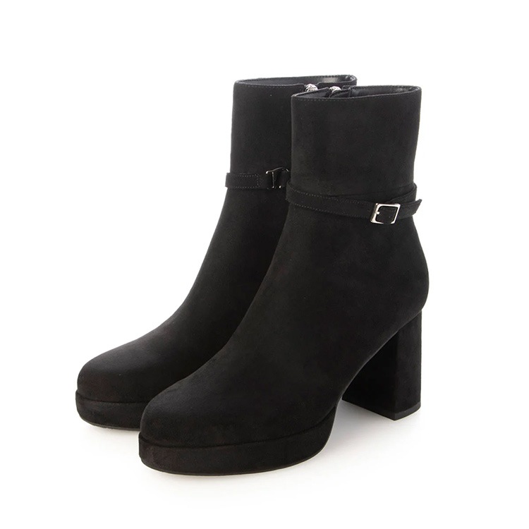 ショートブーツ ベルト 取り外し 2way ブーツ 2025新作 厚底