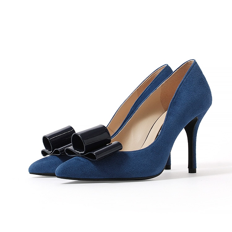 コメックス パンプス 9cmヒール リボン ハイヒール 2026新作 ポイン