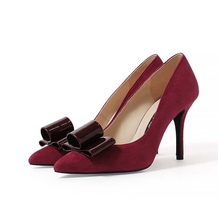 コメックス パンプス 9cmヒール リボン ハイヒール 2026新作 ポイン