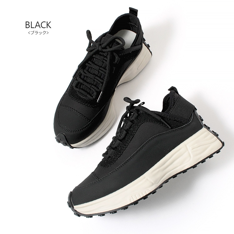 スニーカー レザー 本革 厚底 ひも靴 レースアップ ライトクッションスニーカー 2026新作 白 黒 2300