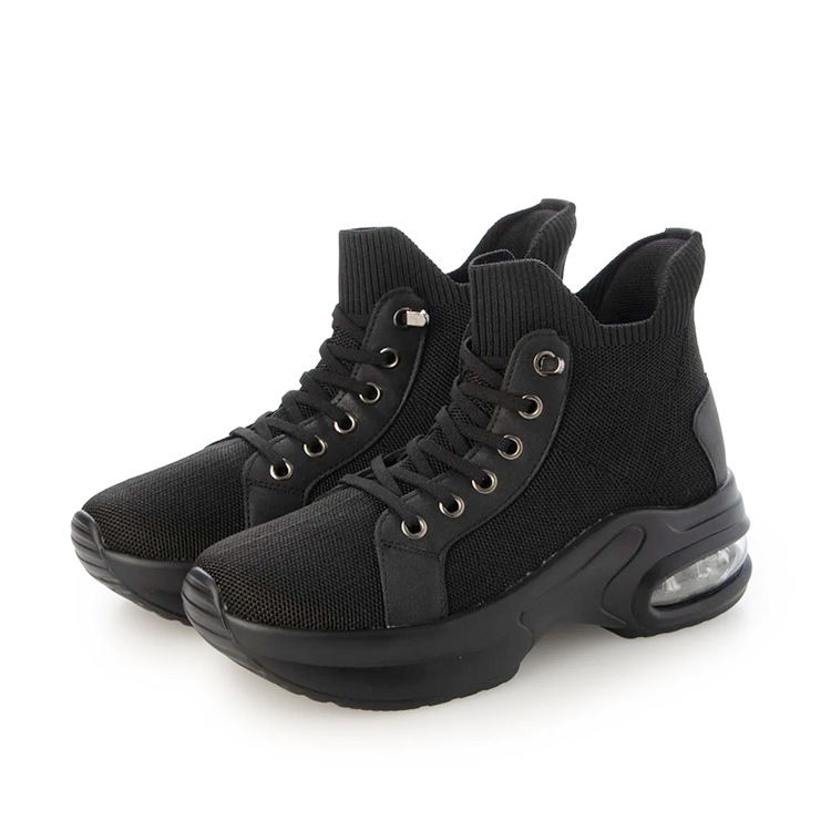 スニーカー 手を使わずに履ける 撥水 スリップインシューズ 6cmヒール