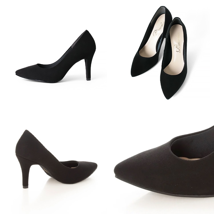 【SALE】 日本製 パンプス ハイヒール ポインテッドトゥ ヒール8cm スエード フォーマル 通勤 走れる リクルート オフィス 仕事 ピンヒール プラチナドゥ Platino deux 780