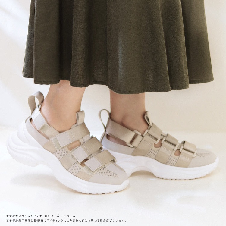 アウトレット】SALE スニーカー プラットフォーム ラウンドトゥ