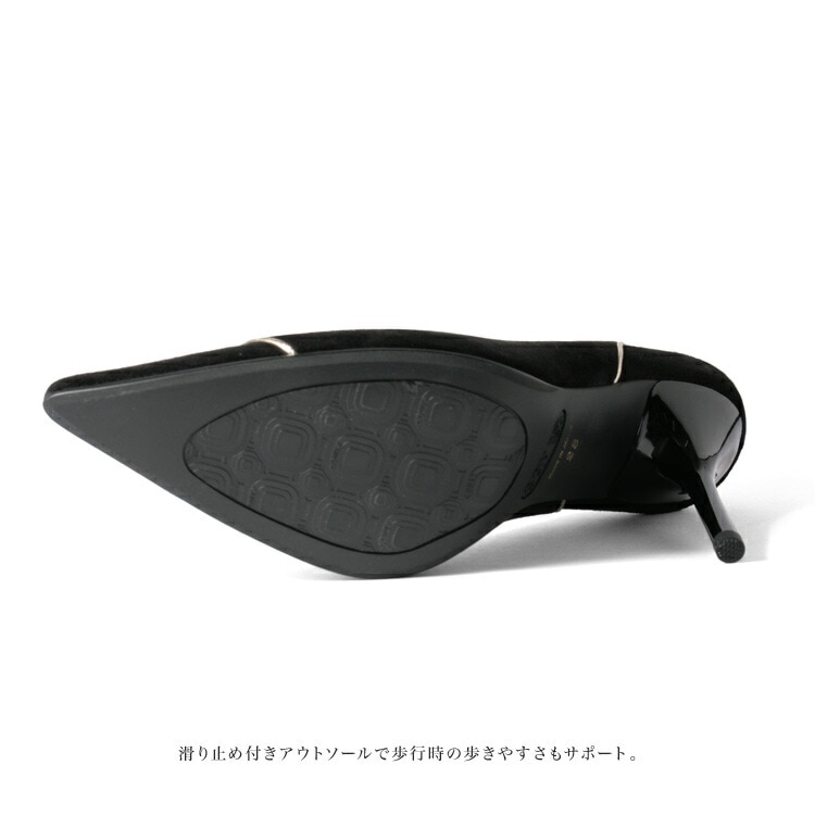 コメックス ハイヒール パンプス ポインテッドトゥ スエード