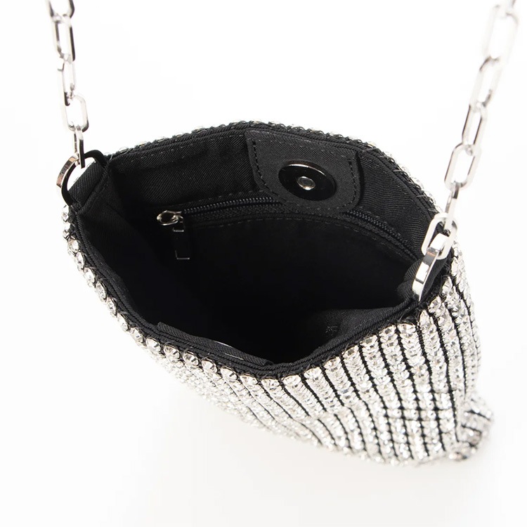 バッグ  ショルダーバッグ サコッシュ 斜め掛け ラインストーン ミニバッグ パーティーバッグ 5149