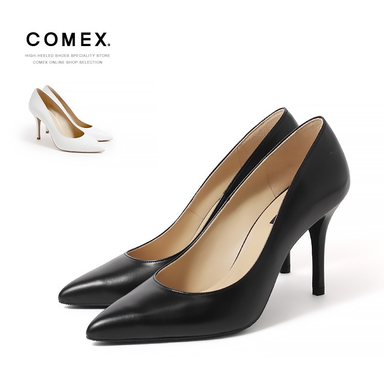 【WEB限定】【SALE】COMEX パンプス 9cmヒール ハイヒール 2024新作 アーモンドトゥ 日本製 本革 ピンヒール コメックス 5733
