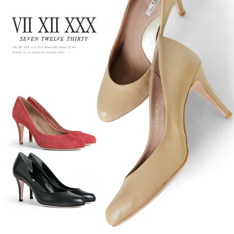 【訳あり】 【アウトレット】 【SALE】 セブントゥエルブサーティー ハイヒール パンプス アーモンドトゥ レッド ベージュ ブラック 104364