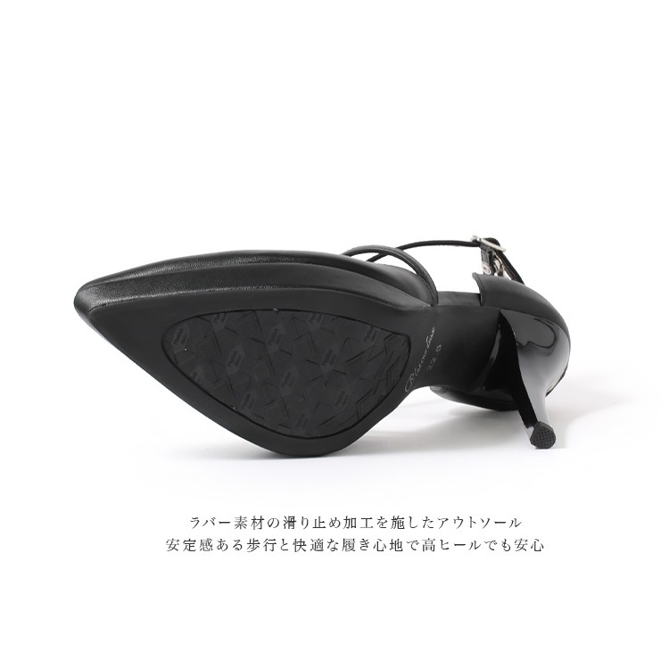 クロスストラップ パンプス 12cmヒール 2025新作 ハイヒール プラットフォーム ポインテッドトゥ セパレーツ プラチナドゥ 6230