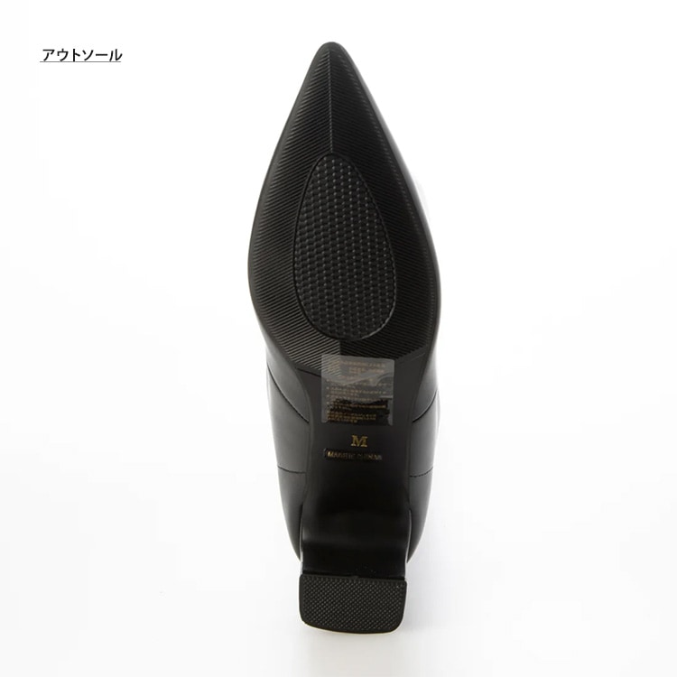 ロングブーツ ワイドシャフト ブーツ 6cmヒール 太ヒール ローヒール ポインテッドトゥ レディースブーツ 5498
