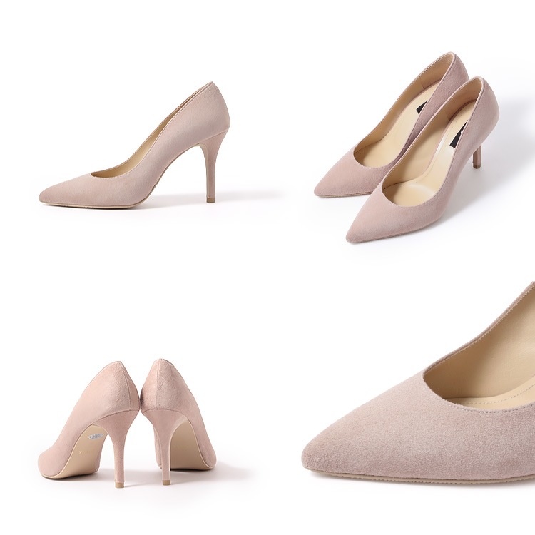 【WEB限定】【SALE】COMEX パンプス 9cmヒール ハイヒール 2025新作 アーモンドトゥ 日本製 本革 スエード ピンヒール コメックス 65733