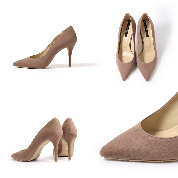 【WEB限定】【SALE】COMEX パンプス 9cmヒール ハイヒール 2025新作 アーモンドトゥ 日本製 本革 スエード ピンヒール コメックス 65733