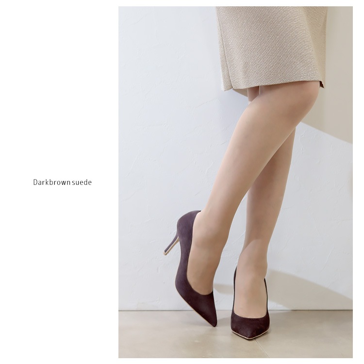 【WEB限定】【SALE】COMEX パンプス 9cmヒール ハイヒール 2025新作 アーモンドトゥ 日本製 本革 スエード ピンヒール コメックス 65733