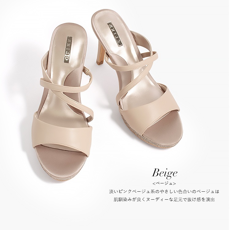 【SALE】 ミュール ハイヒール ストラップ ピンヒール クライム 2159