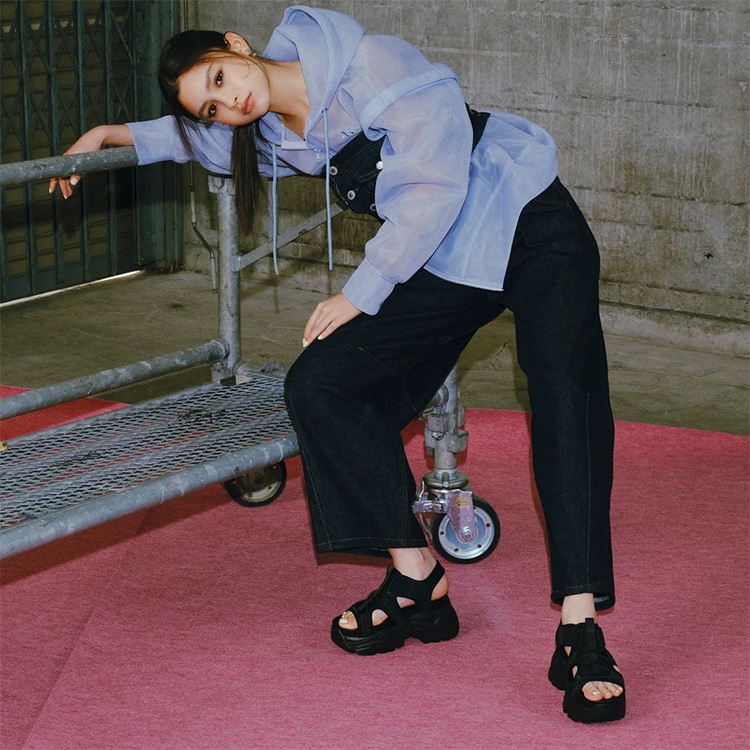 厚底 サンダル ボリュームサンダル スポサン プラットフォーム 軽量