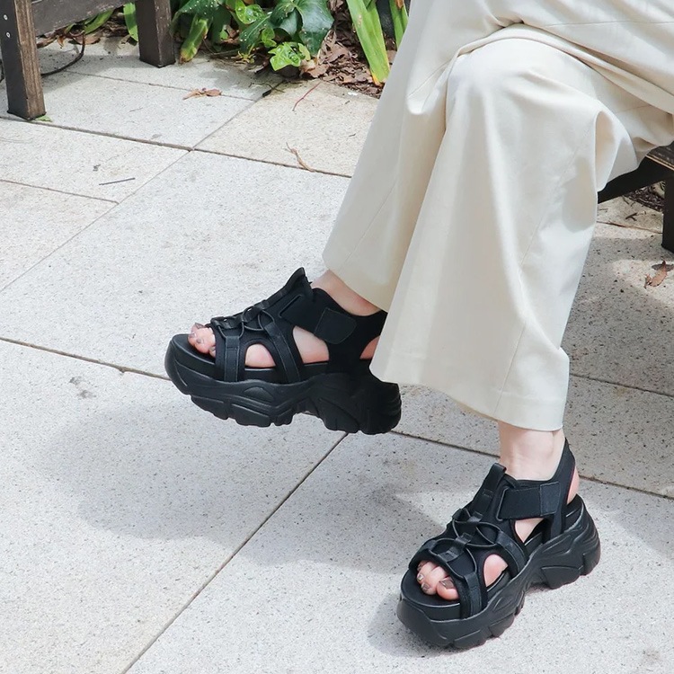 厚底 サンダル ボリュームサンダル スポサン プラットフォーム