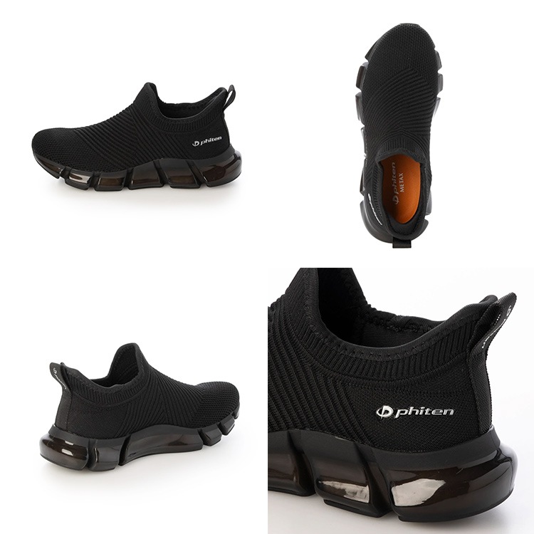 ファイテン phiten スリップオンスニーカー 2025新作 軽量 スリッポン 厚底 レディース メンズ メタックス 004