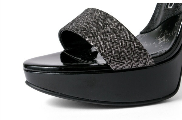 ハイヒール ヒール13cm サンダル ストラップサンダル コメックス ラメ ホワイト ピンクベージュ ブラック 5661