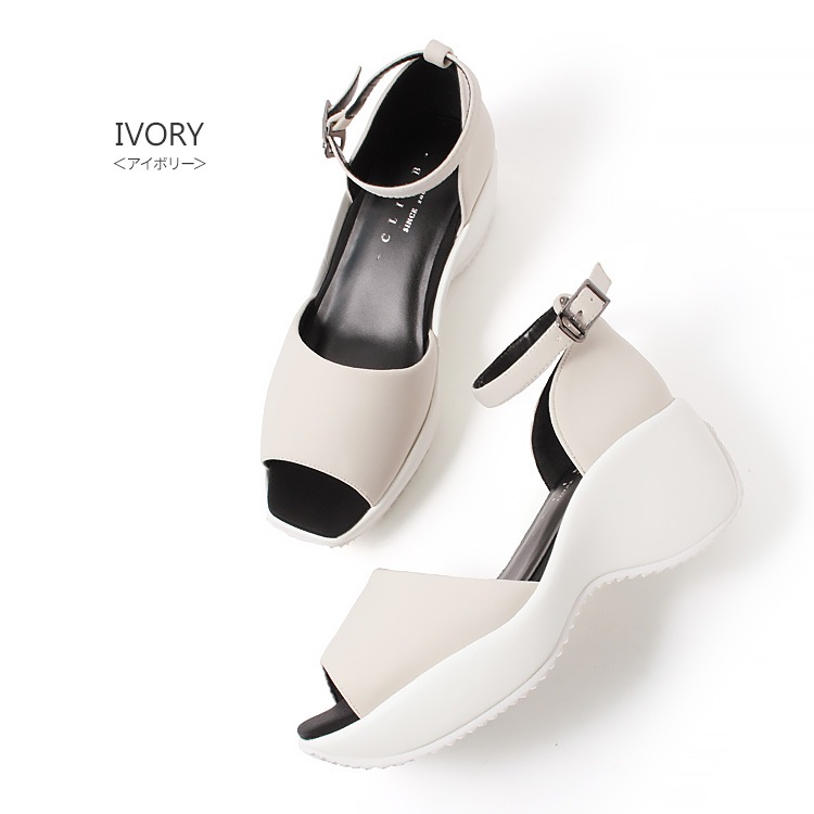 サンダル ハイヒール 軽量 アンクルストラップ ウエッジソール スクエアトゥ 厚底 フラット 2025春夏新作 6cmヒール 6256