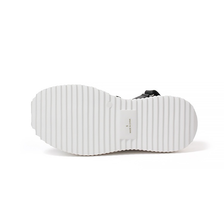 サンダル ビジュー バックル バックベルト 厚底 フラット 2025新作 8cmヒール スポサン イーボル 5609