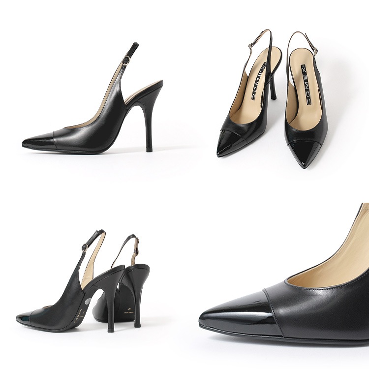 COMEX パンプス ハイヒール 2025新作 本革 日本製 アーモンドトゥ バックベルト ピンヒール ヒール11cm コメックス 5742