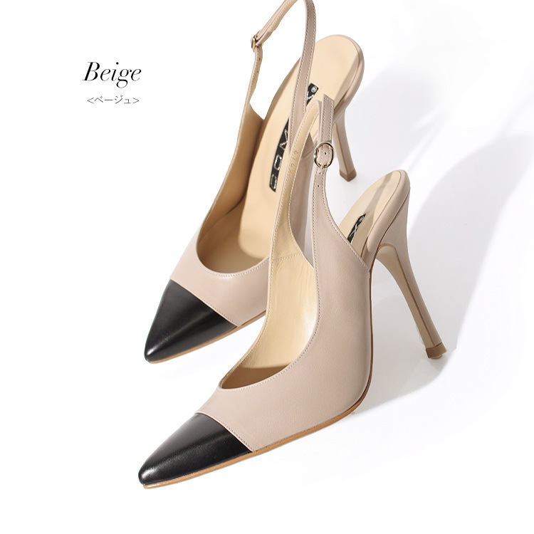 COMEX パンプス ハイヒール 2025新作 本革 日本製 アーモンドトゥ バックベルト ピンヒール ヒール11cm コメックス 5742