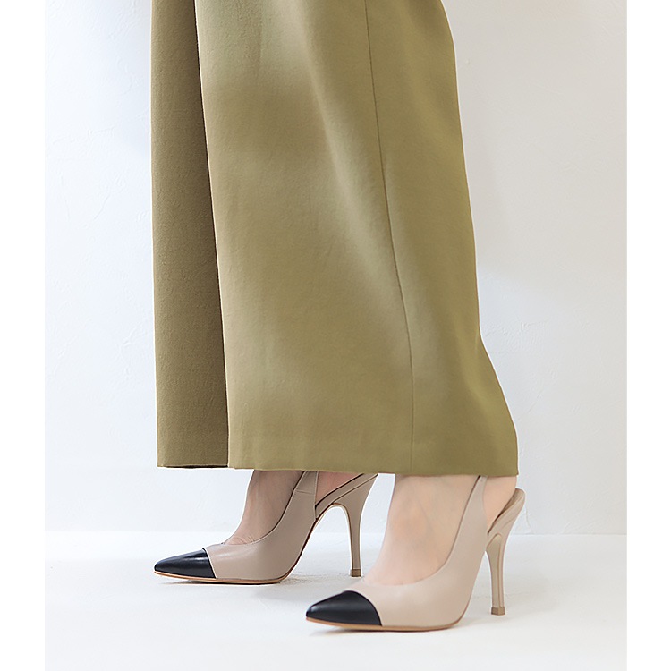 COMEX パンプス ハイヒール 2025新作 本革 日本製 アーモンドトゥ バックベルト ピンヒール ヒール11cm コメックス 5742