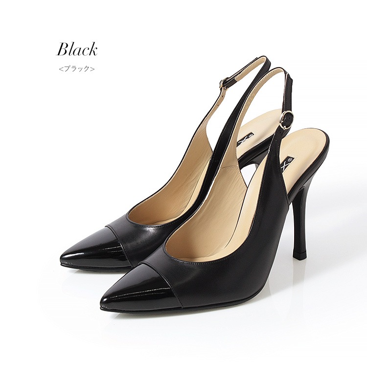COMEX パンプス ハイヒール 2025新作 本革 日本製 アーモンドトゥ バックベルト ピンヒール ヒール11cm コメックス 5742