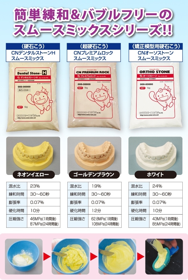 CN デンタルストーン スムースミックス | 石こう／埋没材,硬石こう