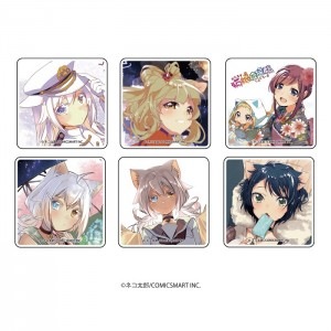 キャラアクリルバッジ 四角形「猫娘症候群(かとるすしんどろーむ)」01/ボックス(全6種)