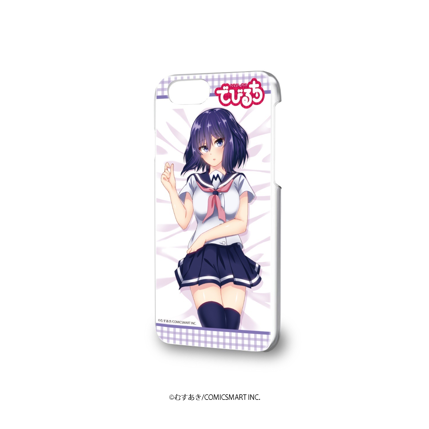 ハードケース(iPhone6/6s/7/8兼用)「でびるち」01/咲場ヨミナ制服