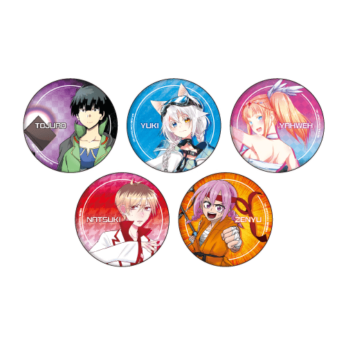 缶バッジ「GANMA!5」2019/01/セット(全5種)