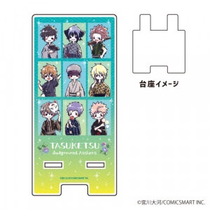 スマキャラスタンド「多数欠」01/夏祭りVer.コマ割りデザイン(グラフアート)