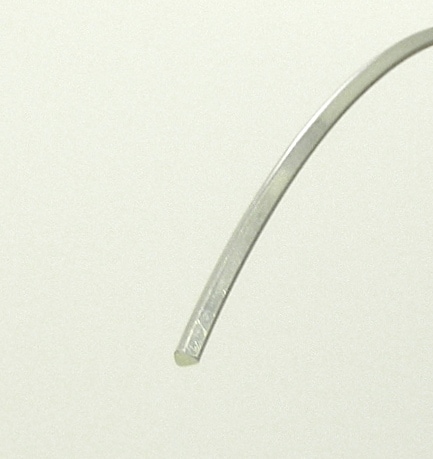 シルバー 三角線 2．6mm×2．1mm （10cm）｜彫金工具販売の